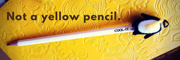 not a yellow pencil